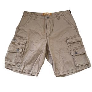 Lee men’s tan cargo shorts 36 NWOT